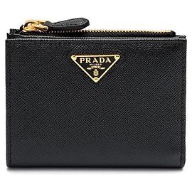 Prada Saffiano Leather Wallet Black