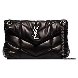 Saint Laurent Bolsa pequena acolchoada Preto