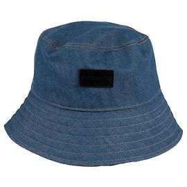 Salvatore Ferragamo Cappello bucket con patch logo Blu