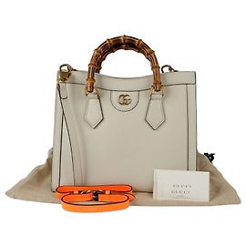 Gucci Borsa tote e a spalla Diana in bambù piccola Bianco