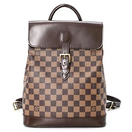 Louis Vuitton Damier Canvas Soho Backpack Brown Damier ebene