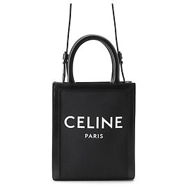 Céline Celine Vertical Cabas Mini Handbag Black