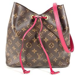 Sac à main épaule NeoNoé Monogram Louis Vuitton Marron Rose