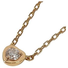 Collier Cœur Léger en Diamants Cartier en Or 18K Doré