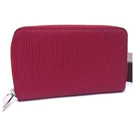 Louis Vuitton Zippy Compact Wallet Red Fuschia