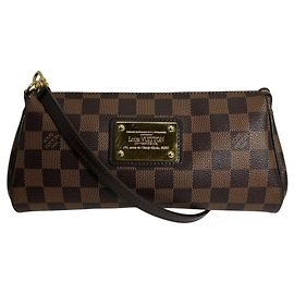 Bolsa de mão em canvas Damier Eva da Louis Vuitton Marrom