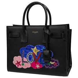 Saint Laurent Sac de Jour Handbag Black