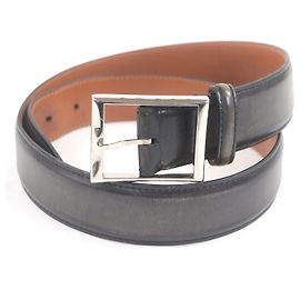 Berluti Black series Leather Belt Black