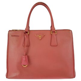 Bolsa Galleria Saffiano de couro Prada Rosa