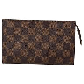 Pochette à zip Marais en Damier Louis Vuitton Marron