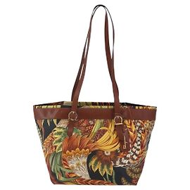 Borsa tote Flower in tela Salvatore Ferragamo Multicolore