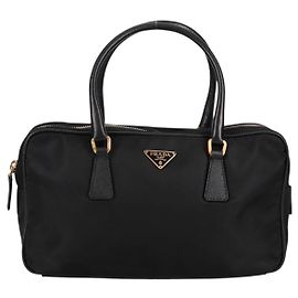 Sac Bauletto Medium en Tessuto de Prada Noir