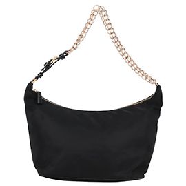 Prada Hobo de Nylon com Dupla Corrente Preto