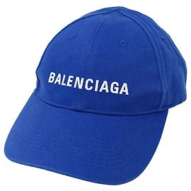 Gorra de algodón azul Balenciaga Azul