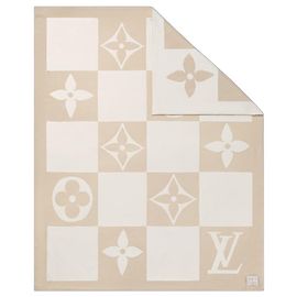 Louis Vuitton Neue gestrickte Decke LV Beige