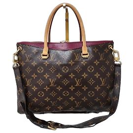 LOUIS VUITTON Borsa Pallas in Tela Monogram Marrone Marrone