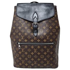 Louis Vuitton Monogram Macassar Palk Rucksack Braun/Schwarz Braun Schwarz