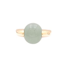 Pomellato Ring, "Luna", Roségold, Aquamarin. Andere