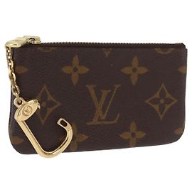 LOUIS VUITTON Pochette Cles Monograma Bolsa de Moeda M60033 LV Auth 168399 Monograma