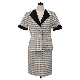 Giacca Setup Christian Dior in Cotone Bianca Auth 163219M Bianco