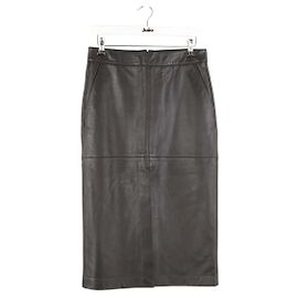 Vanessa Bruno Black leather skirt Black
