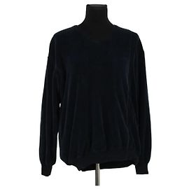 Suéter Saint Laurent de algodão azul Azul