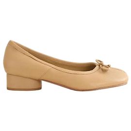 Maison Martin Margiela Beige leather ballet flats Beige