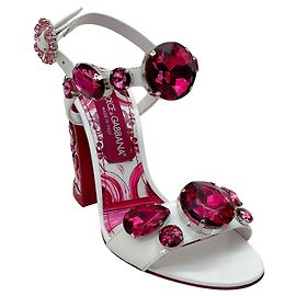 Keira Absatzsandalen in Pink / Weiß von Dolce & Gabbana Pink