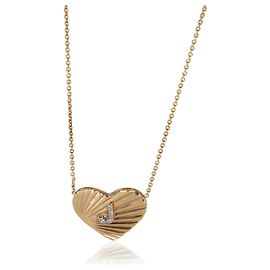 Autre Marque Herzanhänger aus Gelbgold mit Diamanten und Initiale J Andere