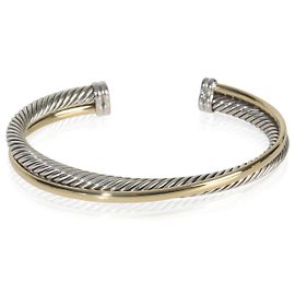 Pulseira Cruzada em Ouro Amarelo e Prata Esterlina de David Yurman Outro