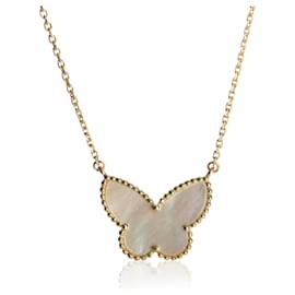 Pendentif Lucky Alhambra en or jaune et nacre de Van Cleef & Arpels Autre