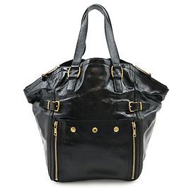 Yves Saint Laurent Rive Gauche Downtown Tote Bag Black