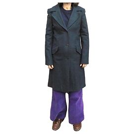 Vanessa Bruno Wool Coat Dark Green Dark green