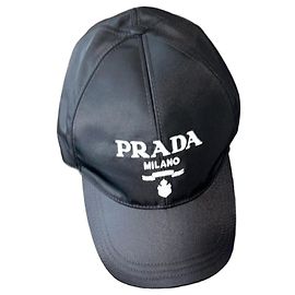 Prada Black Nylon Cap Black