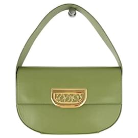 Autre Marque Bolsa de ombro de couro verde Verde