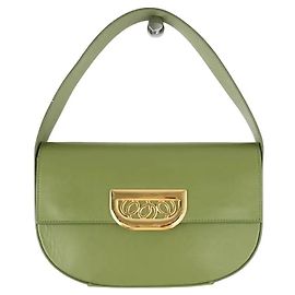 Autre Marque Borsa a spalla in pelle verde Verde