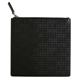 Givenchy Black leather clutch Black