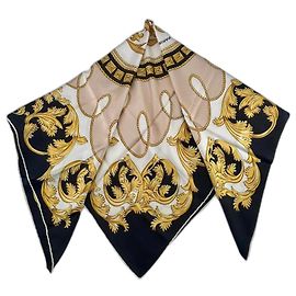 Autre Marque Elegancia atemporal: bufanda vintage Ted Lapidus Paris – seda pura Multicolor