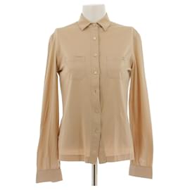 Camicia Céline in cotone beige S Beige