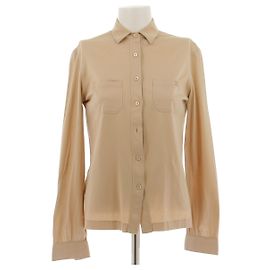 Céline Beige Cotton Shirt S Beige