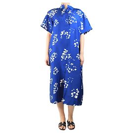 Soeur Robe midi florale Andora bleue et blanche - taille UK 10 Bleu