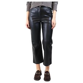 Autre Marque Schwarze Kunstlederhose - Größe UK 8 Schwarz