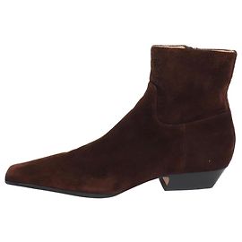 Khaite Brown suede kitten-heel boots - size EU 39 (UK 6) Brown