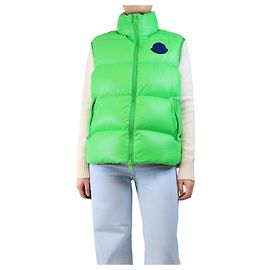 Moncler Colete acolchoado verde brilhante - tamanho UK 12 Verde