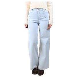Frame Denim Jean Le Slim Palazzo en denim bleu clair - taille UK 8 Bleu