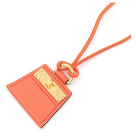 Collar choker Hermès Mon Petit Kelly PM Naranja Poppy Naranja
