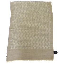 Écharpe en soie beige Gucci Beige