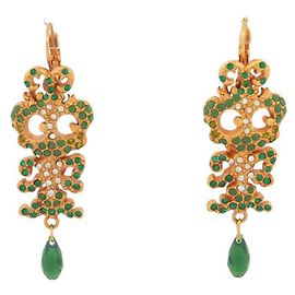 NUEVAS PENDIENTES VINTAGE CHRISTIAN LACROIX CON PIEDRAS VERDES Otro