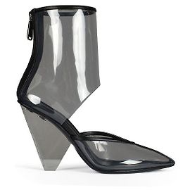 Balmain bottine transparente 95 Noir