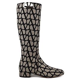 Valentino Garavani Botas VLogo Castaño Beige